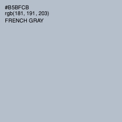 #B5BFCB - French Gray Color Image